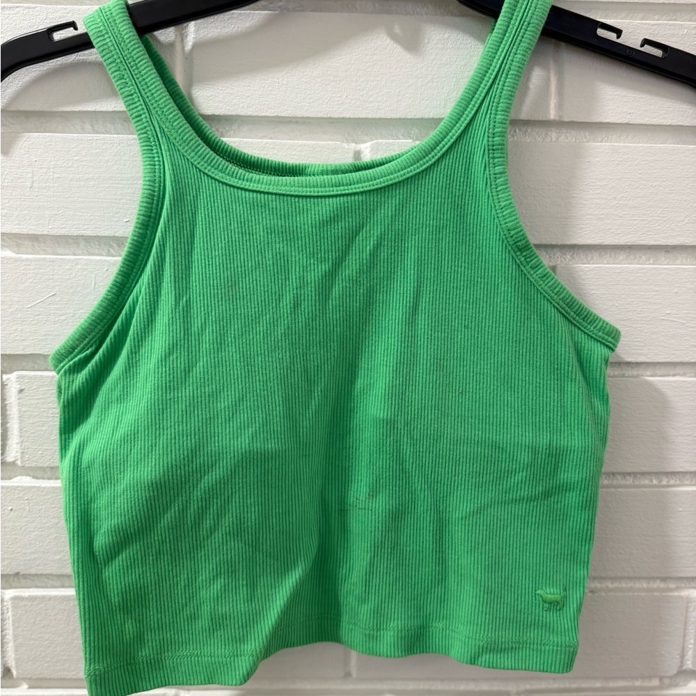 PINK Victoria's Secret Bright Green Tank Top